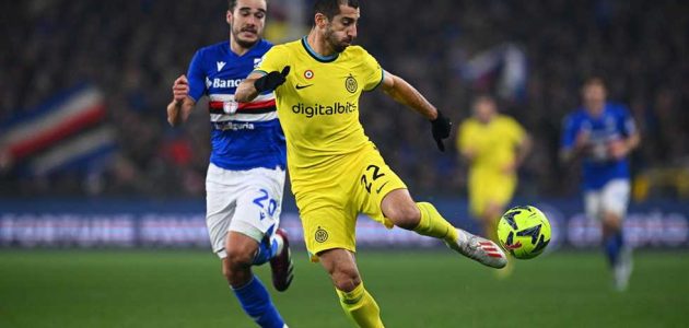 إنتر يتعادل مع سامبدوريا ويشعل صراع المربع الذهبي