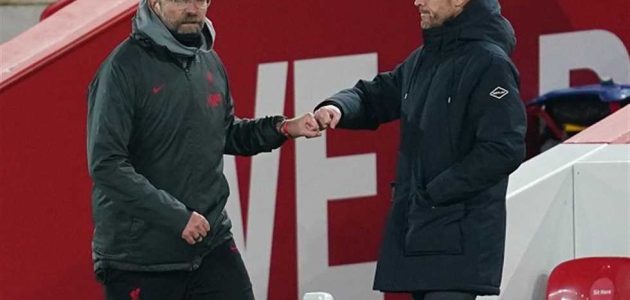 قبل المواجهة النارية.. بيان مشترك من كلوب وتين هاج لجماهير ليفربول ويونايتد